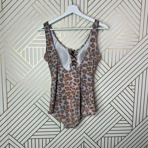 Beach Bash! by Art‎ & Tatyana Retro Leopard One Piece Swimsuit Brown Black - Picture 7 of 11